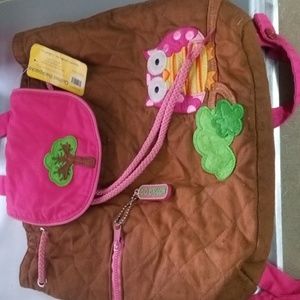 Quilted Backpack Owl